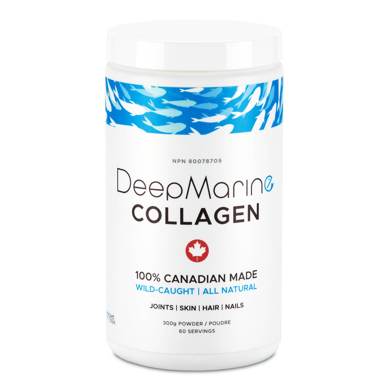 100% Pure, Canadian-Made Marine Collagen Peptides – 60 Day Supply