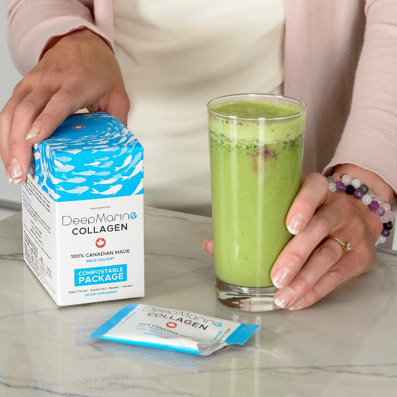 Free single serve sachets with purchase of 100% Pure, Canadian-Made Marine Collagen Peptides - 120 Day Supply