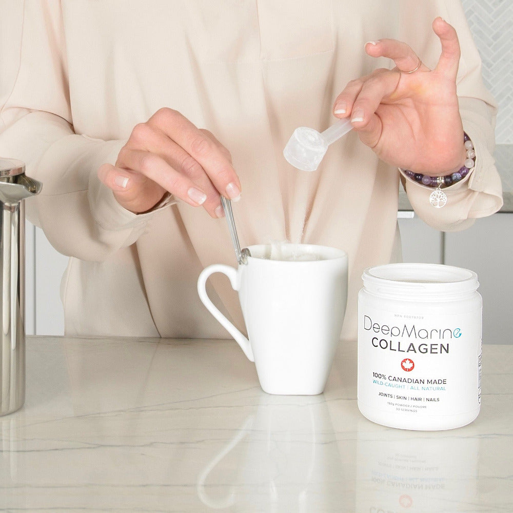 Free frother with purchase of 100% Pure, Canadian-Made Marine Collagen Peptides – 60 Day Supply