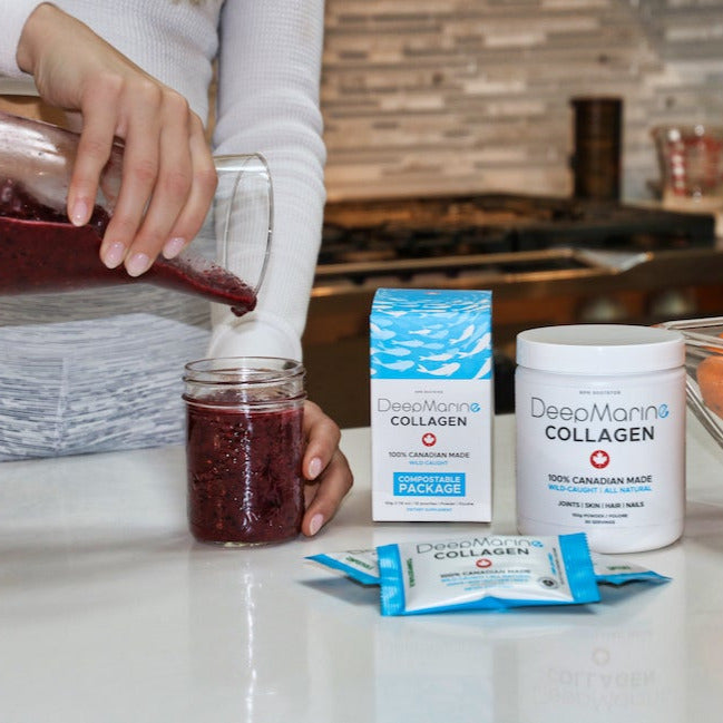 Free frother with purchase of 100% Pure, Canadian-Made Marine Collagen Peptides – 60 Day Supply