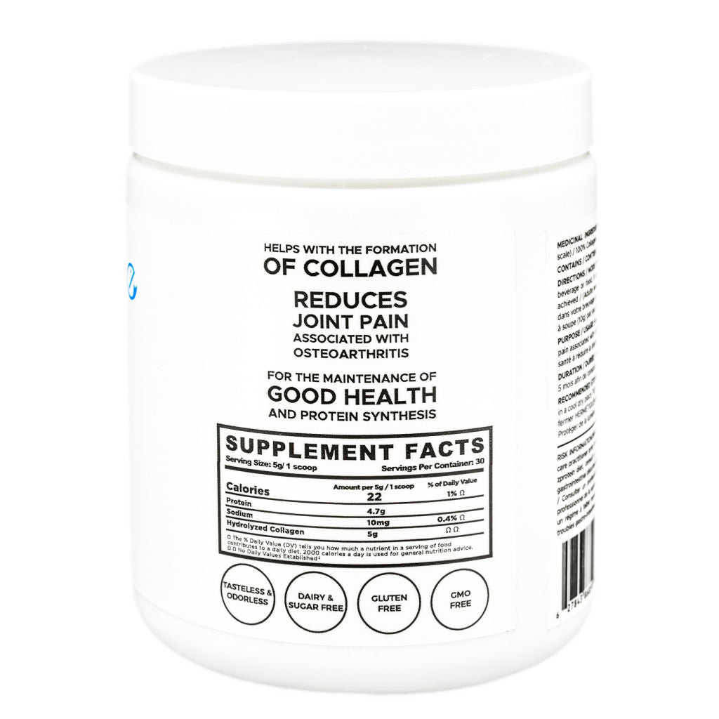 100% Pure, Canadian-Made Marine Collagen Peptides – 30 Day Supply